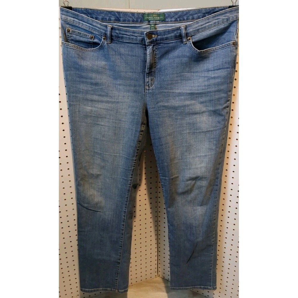 Ralph Lauren Jeans 18W Women Blue Straight Leg Medium Wash